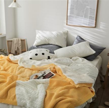 91家纺网 家纺一手货源 找家纺 暖绵绵 新款秋冬黛妮加绒毯 拼黄