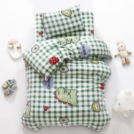 91家纺网 家纺一手货源 找家纺 （总）鱼宝 2020新款小版牛奶绒婴童套件多件套