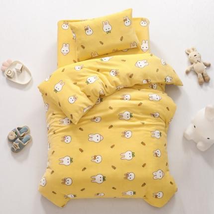 91家纺网 家纺一手货源 找家纺 （总）鱼宝 2020新款小版牛奶绒婴童套件多件套