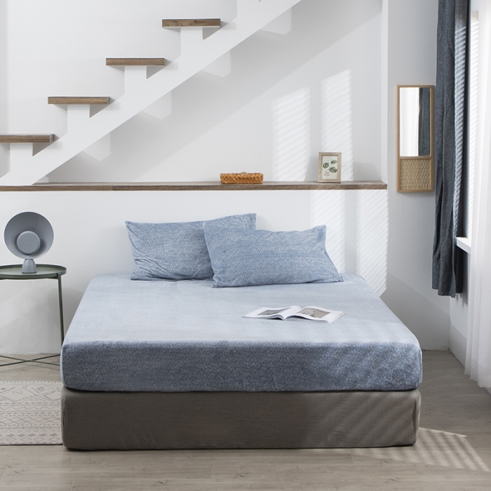 91家纺网 家纺一手货源 找家纺 （总）小米笠 2020新款牛奶绒单床笠