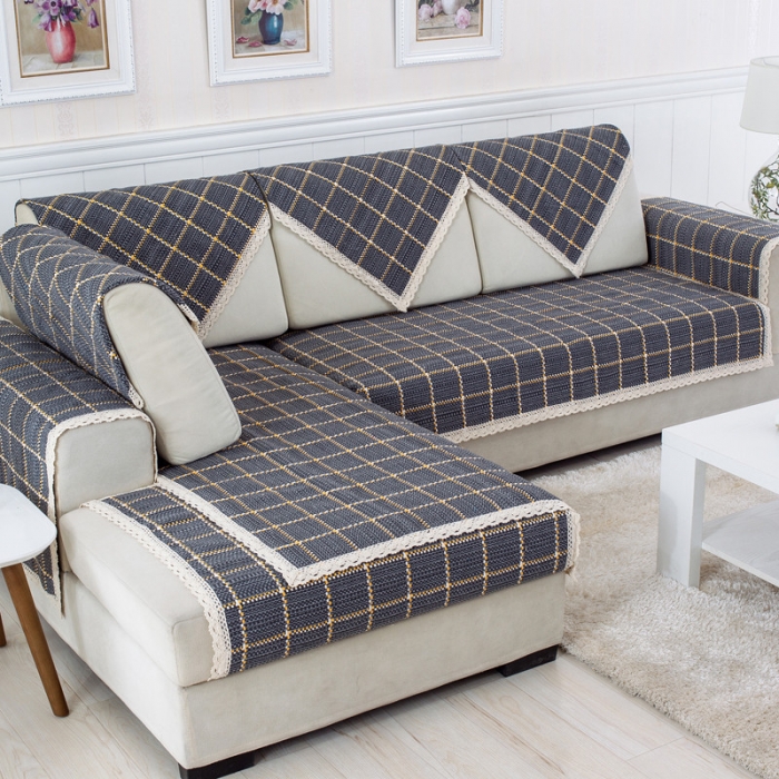 91家纺网 家纺一手货源 找家纺 火星时代 H-619意大利绒沙发垫套装 棉线编织-柳暗花明