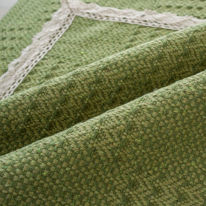 91家纺网 家纺一手货源 找家纺 火星时代 H-619意大利绒沙发垫套装 棉线编织-青山绿水