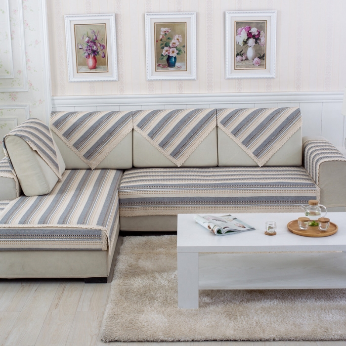 91家纺网 家纺一手货源 找家纺 火星时代 H-619意大利绒沙发垫套装 棉线编织-小河流水