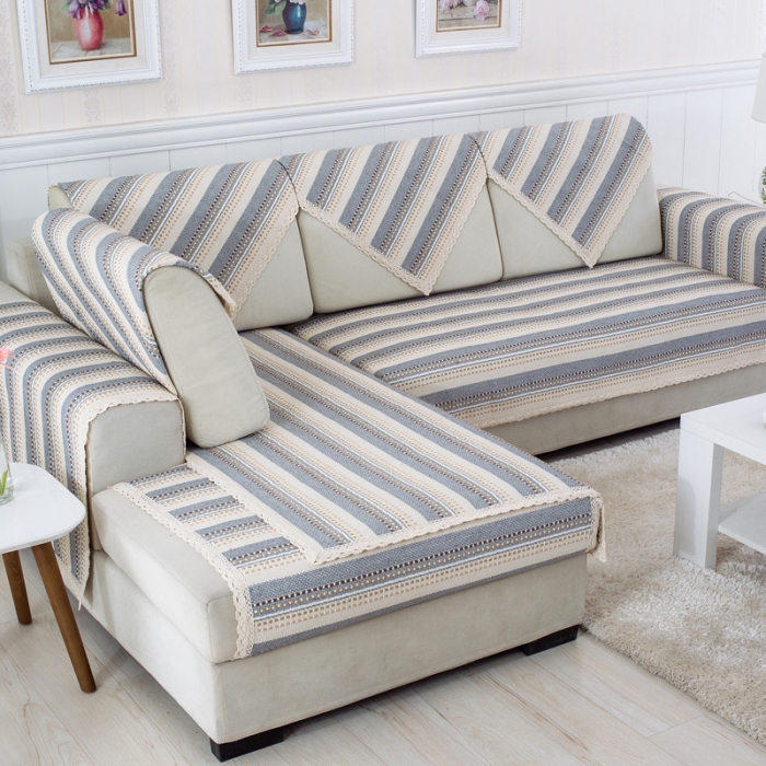 91家纺网 家纺一手货源 找家纺 火星时代 H-619意大利绒沙发垫套装 棉线编织-小河流水