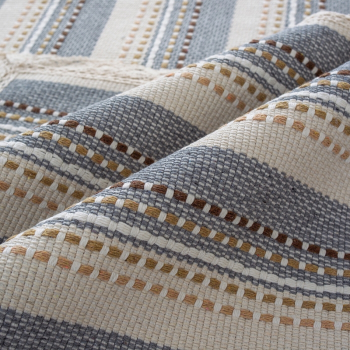 91家纺网 家纺一手货源 找家纺 火星时代 H-619意大利绒沙发垫套装 棉线编织-小河流水