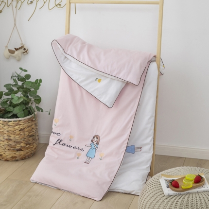 91家纺网 家纺一手货源 找家纺 （总）全棉绣花儿童被子幼儿园宝宝午睡可拆洗被套被芯纯棉活套被