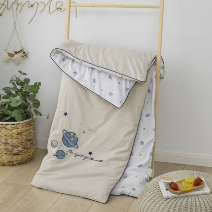 91家纺网 家纺一手货源 找家纺 （总）全棉绣花儿童被子幼儿园宝宝午睡可拆洗被套被芯纯棉活套被