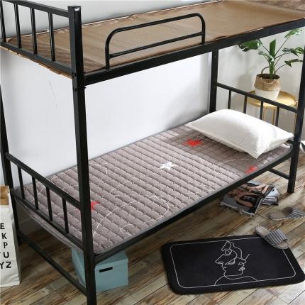 91家纺网 家纺一手货源 找家纺 酒店床垫软垫床褥垫褥子铺床双人家用保护垫薄款垫褥防滑单人垫被 五角星星