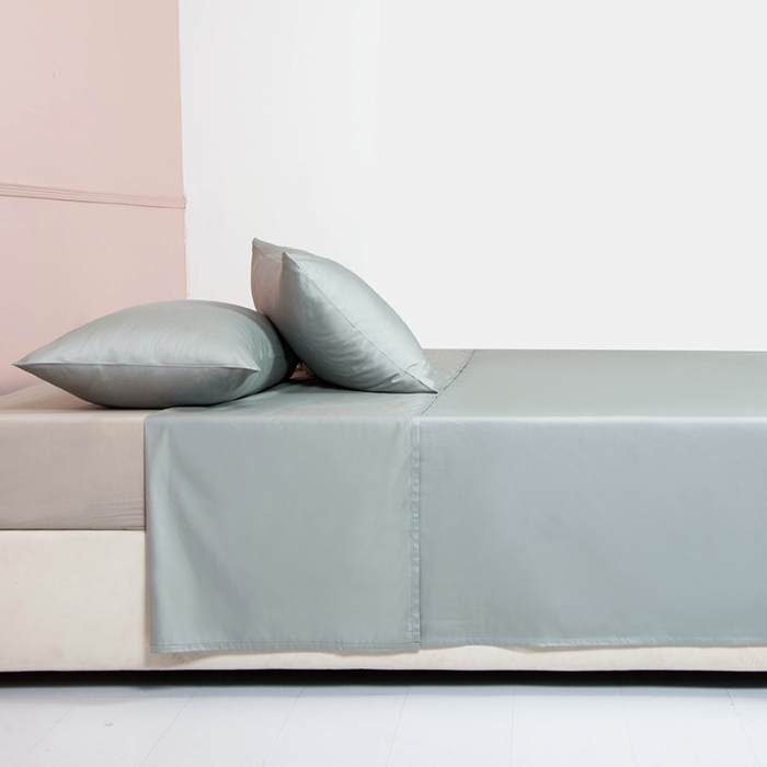 91家纺网 家纺一手货源 找家纺 久典 2020新款60S长绒棉单品床单 慕云灰