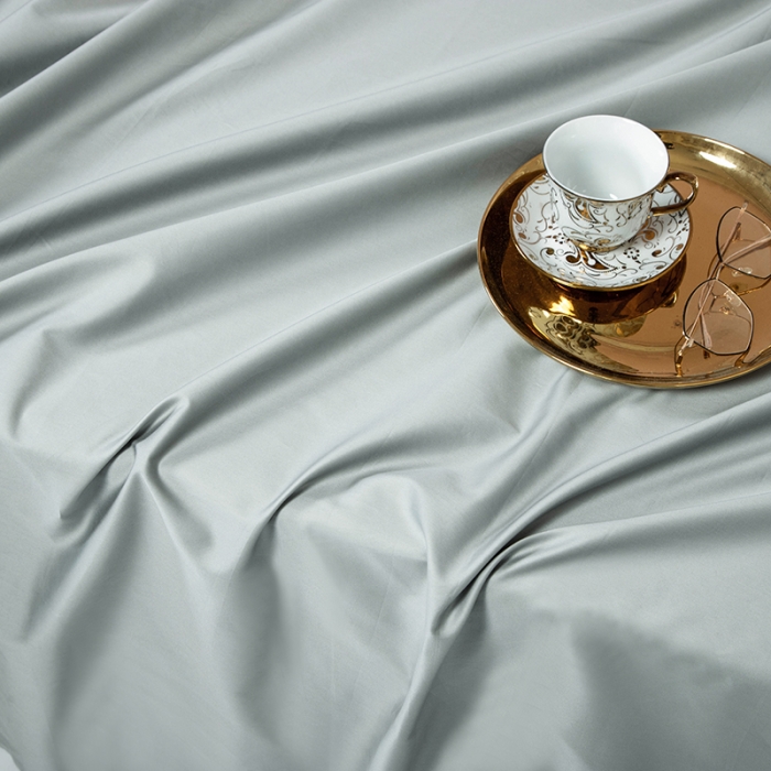 91家纺网 家纺一手货源 找家纺 久典 2020新款60S长绒棉单品床单 慕云灰