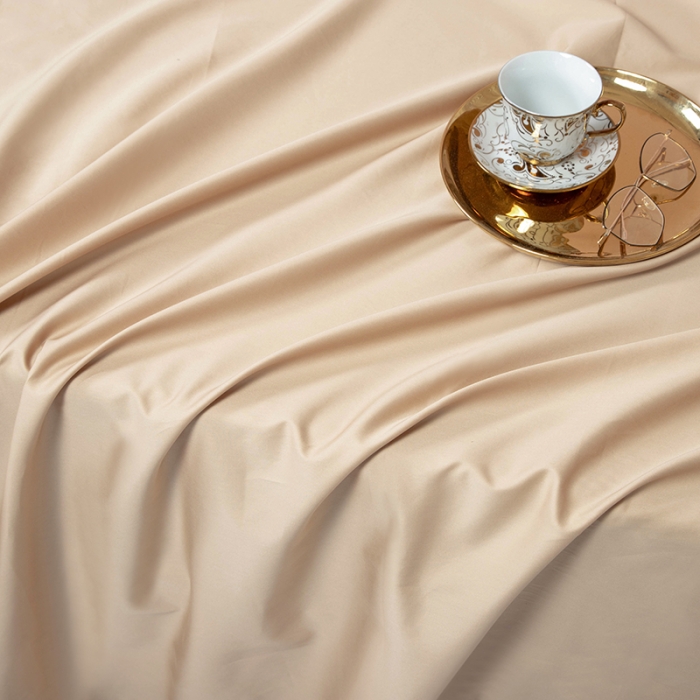 91家纺网 家纺一手货源 找家纺 久典 2020新款60S长绒棉单品床单 牛奶咖