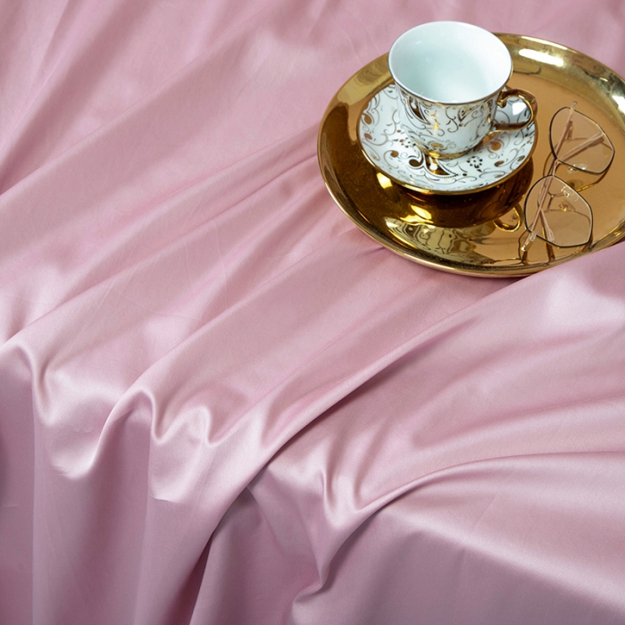 91家纺网 家纺一手货源 找家纺 久典 2020新款60S长绒棉单品床单 烟粉色