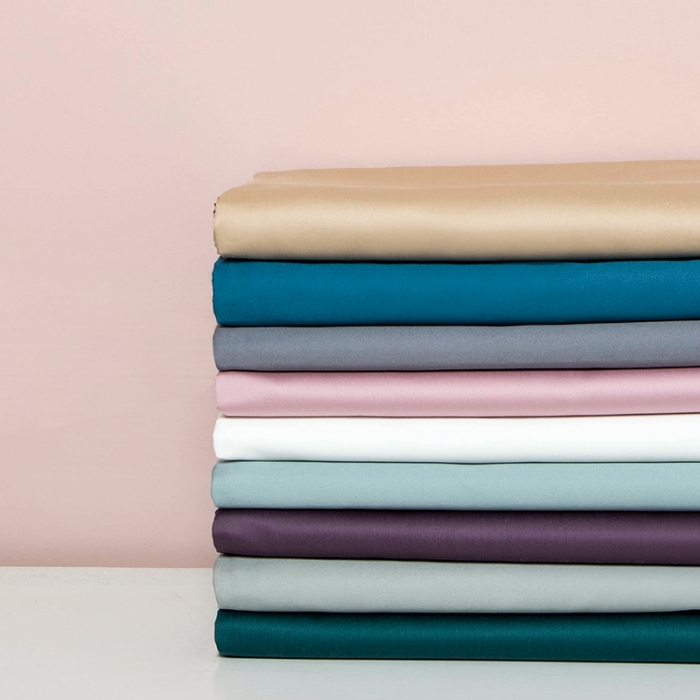 91家纺网 家纺一手货源 找家纺 久典 2020新款60S长绒棉单品床单 烟粉色