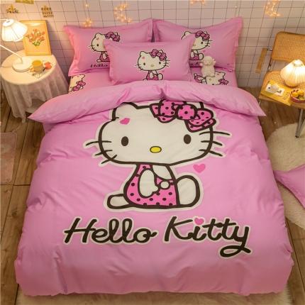 91家纺网 家纺一手货源 找家纺 （总）孩子王 2023新款正版授权全棉卡通印花四件套电子图