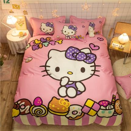 孩子王 2023新款正版授权全棉卡通印花四件套电子图 淘气KT