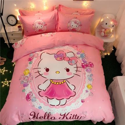 91家纺网 家纺一手货源 找家纺 （总）孩子王 2023新款正版授权全棉卡通印花四件套实拍图