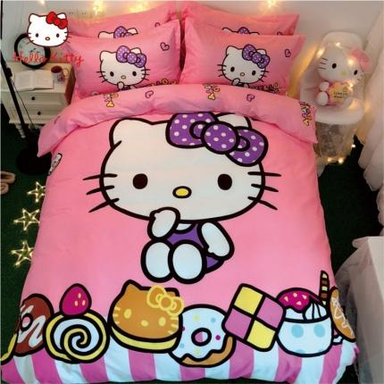 91家纺网 家纺一手货源 找家纺 孩子王 2023新款正版授权全棉卡通印花四件套实拍图淘气KT