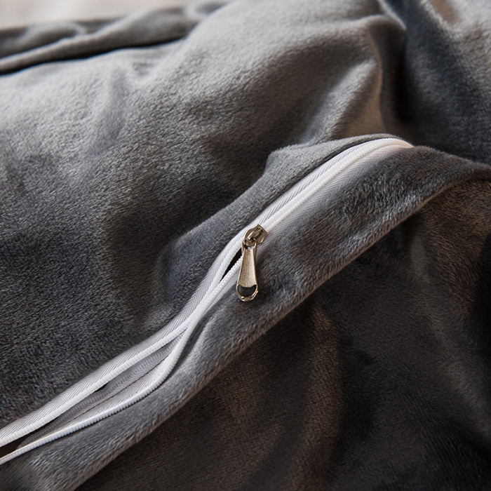 91家纺网 家纺一手货源 找家纺 骏腾 2022新款水晶绒刺绣宽边工艺款四件套 甜心公主-经典白