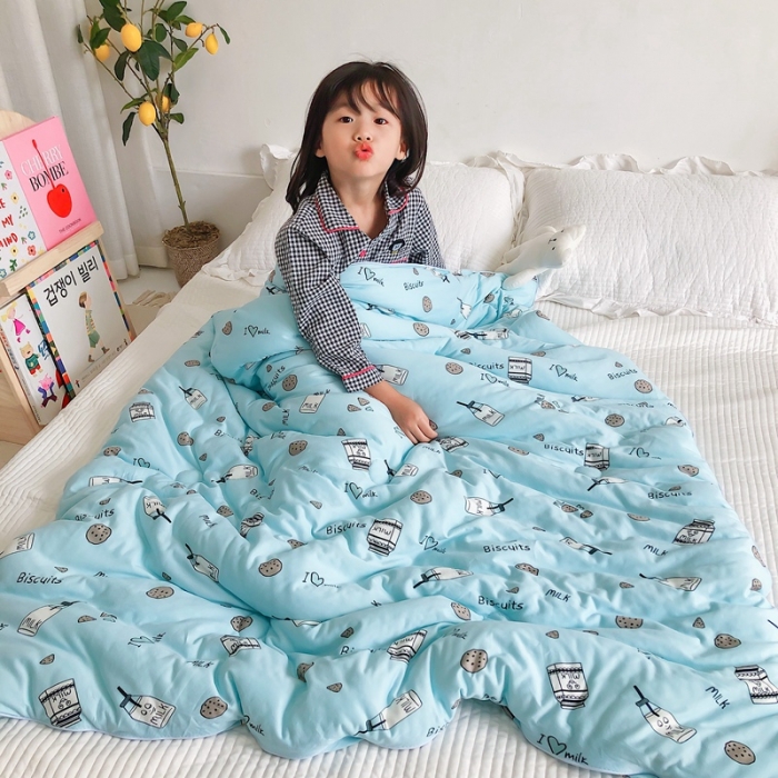 91家纺网 家纺一手货源 找家纺 星期八 2020新款婴儿裸睡级春秋冬被篮饼干