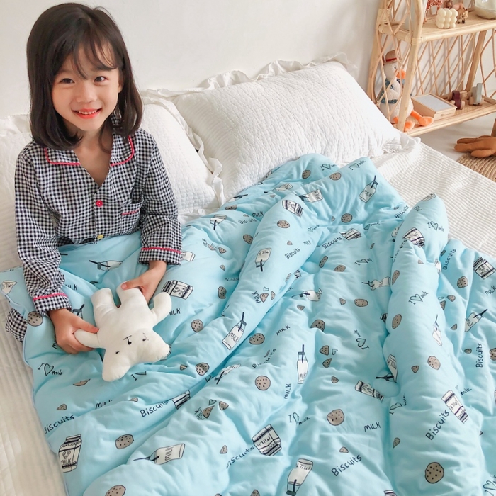 91家纺网 家纺一手货源 找家纺 星期八 2020新款婴儿裸睡级春秋冬被篮饼干