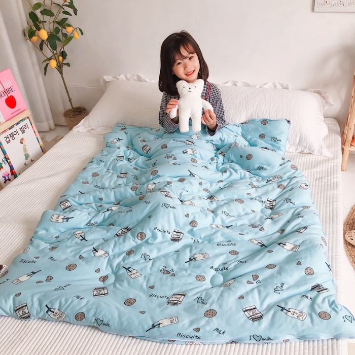 91家纺网 家纺一手货源 找家纺 星期八 2020新款婴儿裸睡级春秋冬被篮饼干