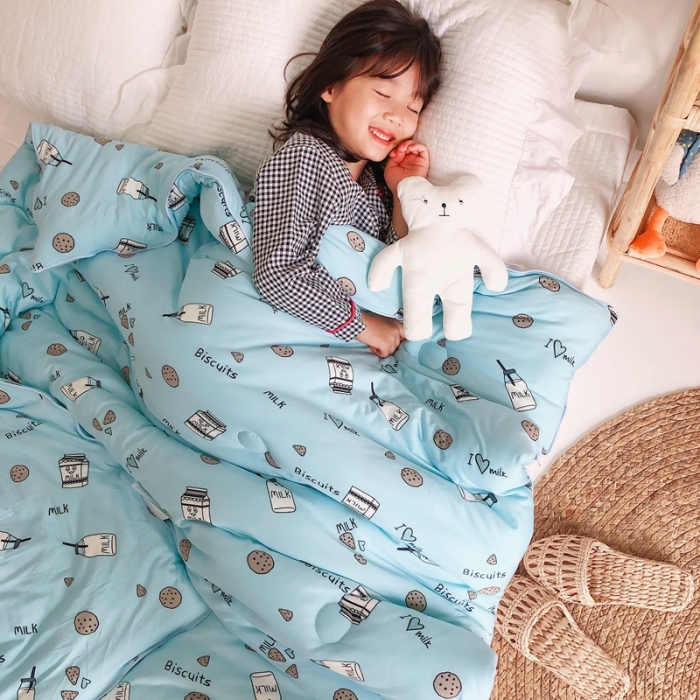 91家纺网 家纺一手货源 找家纺 星期八 2020新款婴儿裸睡级春秋冬被篮饼干