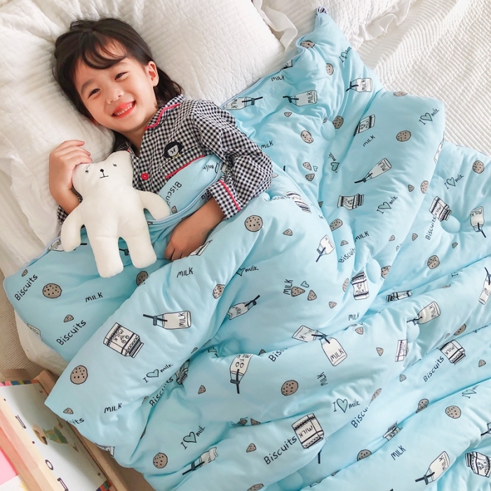 91家纺网 家纺一手货源 找家纺 星期八 2020新款婴儿裸睡级春秋冬被篮饼干