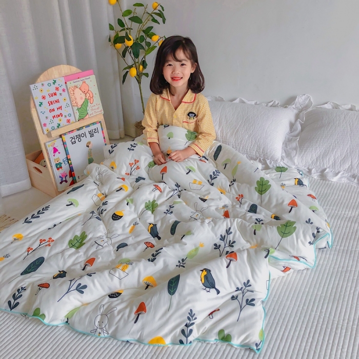 91家纺网 家纺一手货源 找家纺 星期八 2020新款婴儿裸睡级春秋冬被森林