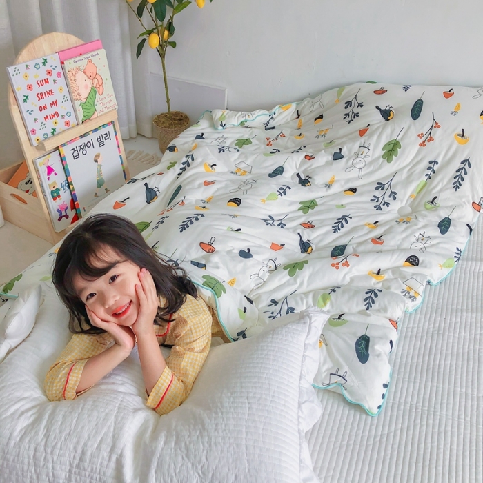 91家纺网 家纺一手货源 找家纺 星期八 2020新款婴儿裸睡级春秋冬被森林