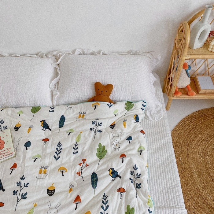 91家纺网 家纺一手货源 找家纺 星期八 2020新款婴儿裸睡级春秋冬被森林