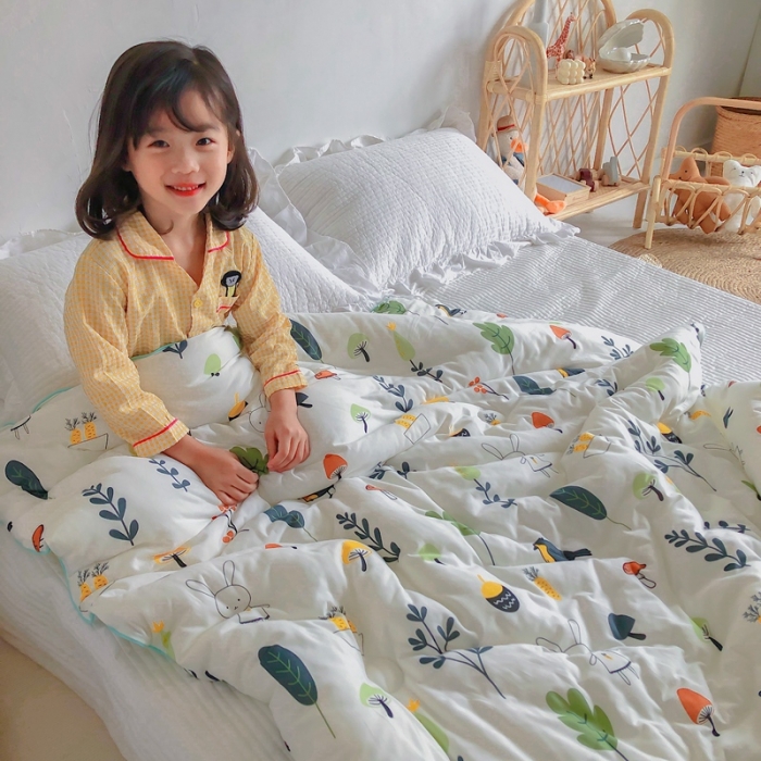 91家纺网 家纺一手货源 找家纺 星期八 2020新款婴儿裸睡级春秋冬被森林