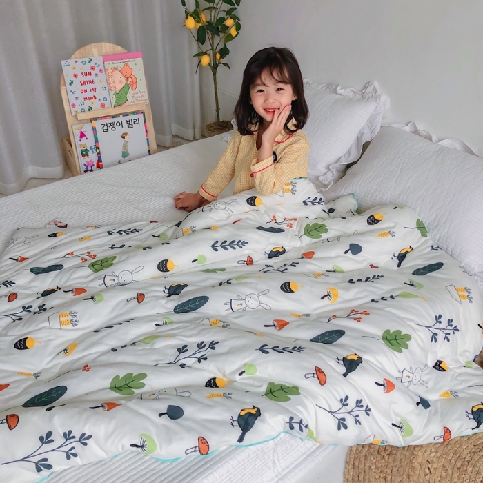 91家纺网 家纺一手货源 找家纺 星期八 2020新款婴儿裸睡级春秋冬被森林