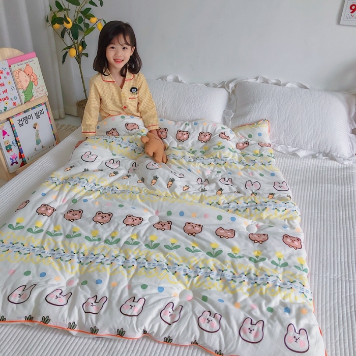 91家纺网 家纺一手货源 找家纺 星期八 2020新款婴儿裸睡级春秋冬被兔宝宝