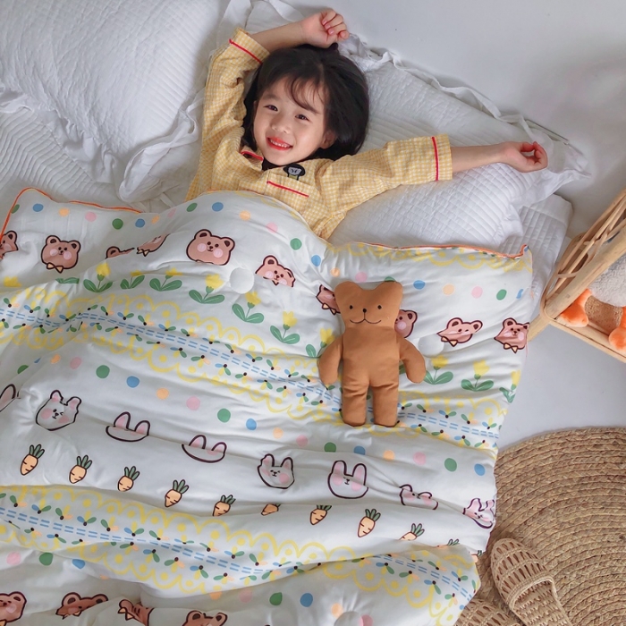 91家纺网 家纺一手货源 找家纺 星期八 2020新款婴儿裸睡级春秋冬被兔宝宝