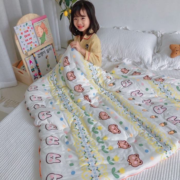 91家纺网 家纺一手货源 找家纺 星期八 2020新款婴儿裸睡级春秋冬被兔宝宝