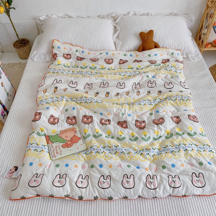 91家纺网 家纺一手货源 找家纺 星期八 2020新款婴儿裸睡级春秋冬被兔宝宝