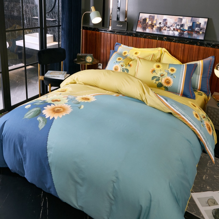 91家纺网 家纺一手货源 找家纺 雲归梦 2020新款13372全棉大版四件套第二批冬日暖阳