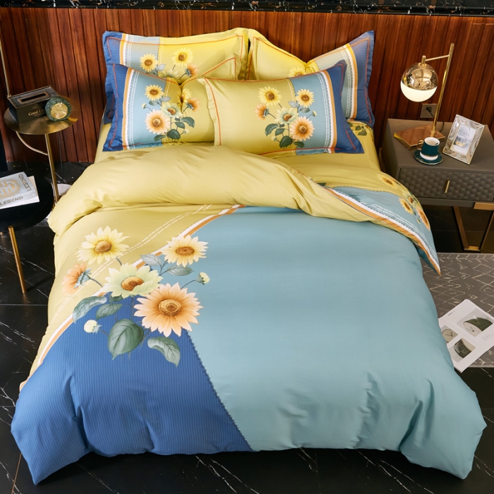 91家纺网 家纺一手货源 找家纺 雲归梦 2020新款13372全棉大版四件套第二批冬日暖阳