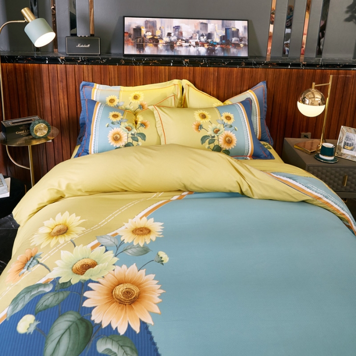 91家纺网 家纺一手货源 找家纺 雲归梦 2020新款13372全棉大版四件套第二批冬日暖阳