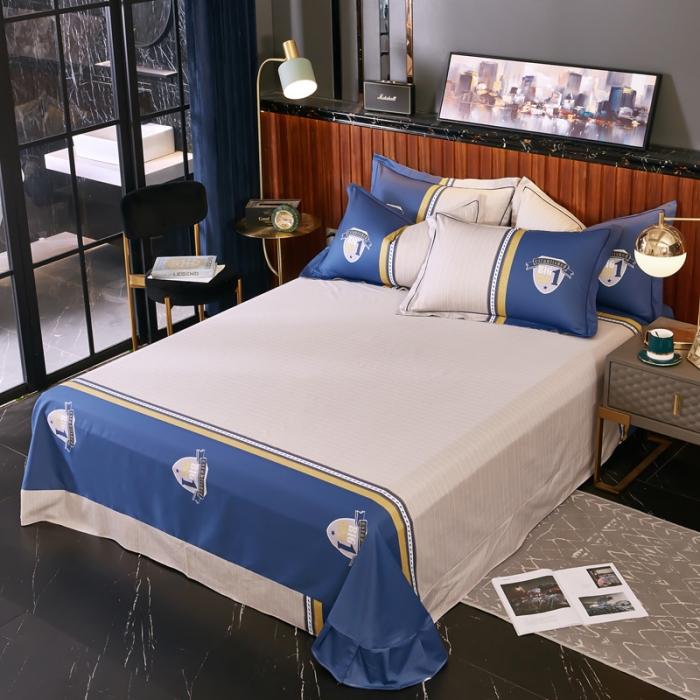 91家纺网 家纺一手货源 找家纺 雲归梦 2020新款13372全棉大版四件套第二批卡地亚-黄