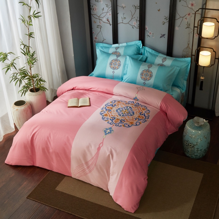 91家纺网 家纺一手货源 找家纺 雲归梦 2020新款13372全棉大版四件套第二批 长相思