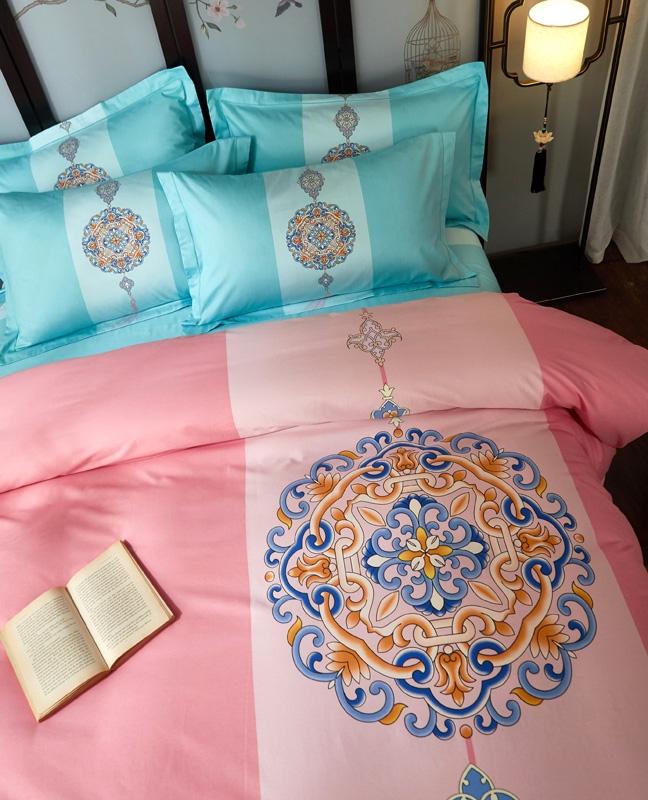 91家纺网 家纺一手货源 找家纺 雲归梦 2020新款13372全棉大版四件套第二批 长相思