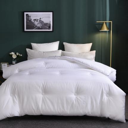 91家纺网 家纺一手货源 找家纺 朵美 2020杜邦纤维暖绒被 纯白