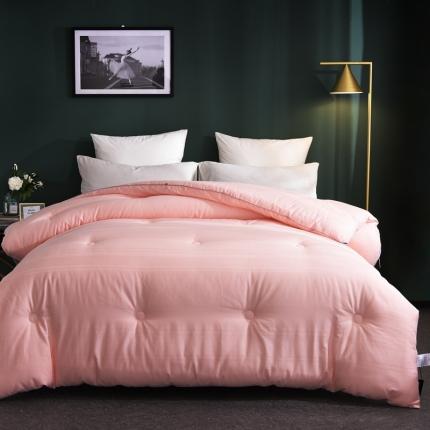 91家纺网 家纺一手货源 找家纺 朵美 2020杜邦纤维暖绒被 玉粉