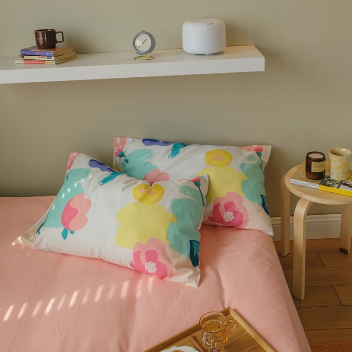 91家纺网 家纺一手货源 找家纺 尺素 2020新款全棉活性印花四件套墨染系列 春半