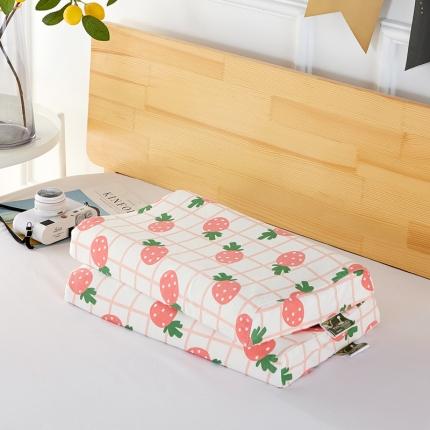 萌番宝 儿童乳胶枕学生卡通枕头A品含内外套 草莓庄园