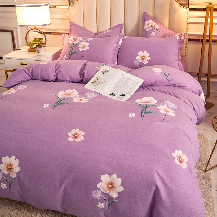 91家纺网 家纺一手货源 找家纺 雲归梦 2020新款全棉加厚磨毛四件套 花开倾城