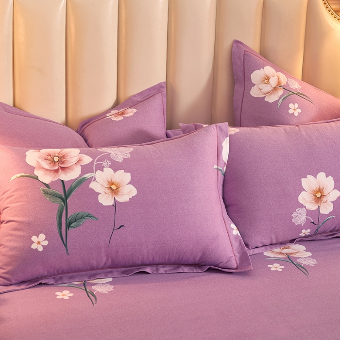 91家纺网 家纺一手货源 找家纺 雲归梦 2020新款全棉加厚磨毛四件套 花开倾城