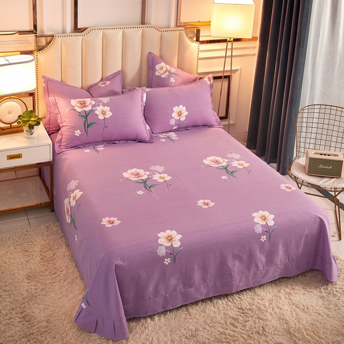 91家纺网 家纺一手货源 找家纺 雲归梦 2020新款全棉加厚磨毛四件套 花开倾城