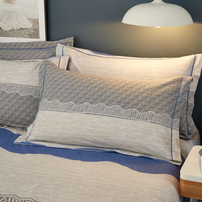 91家纺网 家纺一手货源 找家纺 雲归梦 2020新款全棉加厚磨毛四件套 似水年华